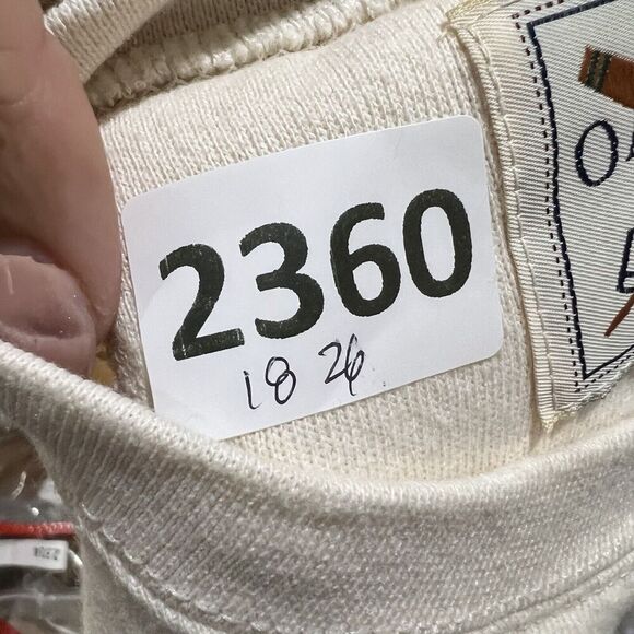 Vtg Oarsman Mens White Destin USA Pullover Sweatshirt Small Long Sleeve Jacket - Picture 10 of 10